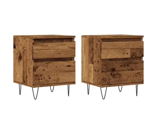 Naktsskapīši 2 Gab. Veca Koka 40X35X50 Cm Inženierijas Koks Vidaxl Naktsskapīši 2 Gab. Veca Koka 40X35X50 Cm Inženierijas Koks Vidaxl