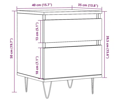 Naktsskapīši 2 Gab. Veca Koka 40X35X50 Cm Inženierijas Koks Vidaxl Naktsskapīši 2 Gab. Veca Koka 40X35X50 Cm Inženierijas Koks Vidaxl