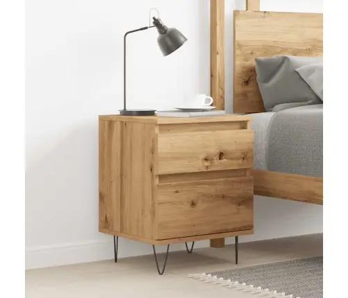 Naktinė Spintelė, Artisano Ąžuolo, 40X35X50cm Apdirbta Mediena