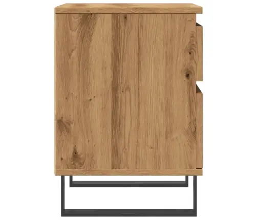 Naktsskapītis, Koka Krāsa, 40X35X50 Cm, Inženierijas Koks Vidaxl