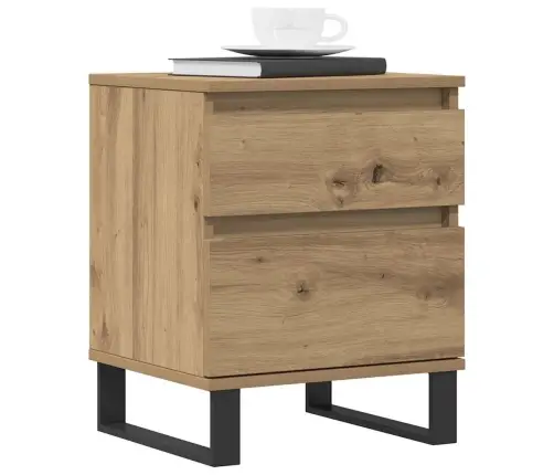 Naktsskapīši 2 Gab. Koka Krāsa 40X35X50 Cm Inženierijas Koks Vidaxl