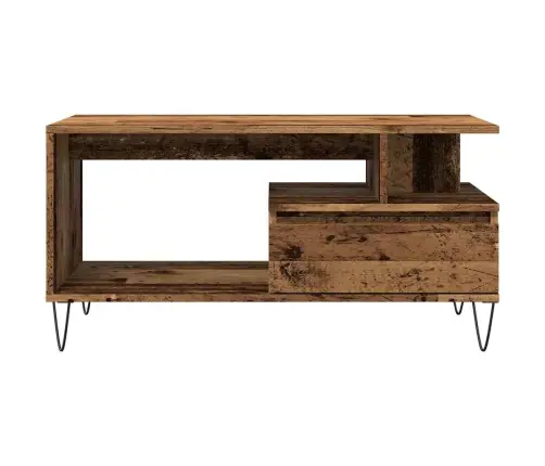 Kafijas Galdiņš, Veca Koka, 90X49X45 Cm, Inženierijas Koks Vidaxl