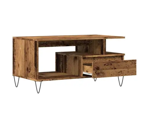 Kafijas Galdiņš, Veca Koka, 90X49X45 Cm, Inženierijas Koks Vidaxl