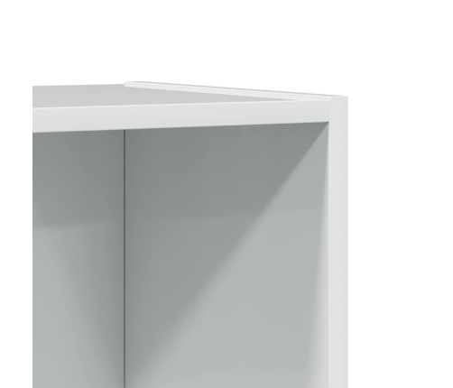 Grāmatplaukts, Spīdīgi Balts, 40X24X176 Cm, Inženierijas Koks Vidaxl