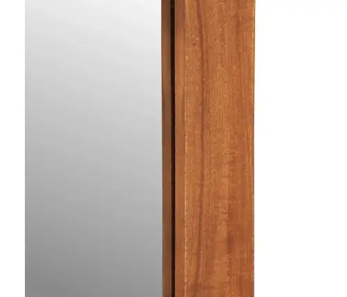 Sienas Spogulis Ar Atvilktnēm 60X33X90 Cm Akācijas Masīvkoka Vidaxl
