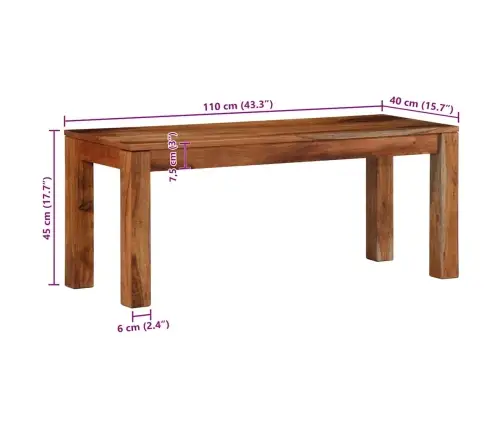 Sols 110 Cm Akācijas Masīvkoka Vidaxl