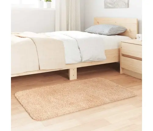 Paklājs, 60X100 Cm, Shaggy, Navarra, Bēšs, Poliesters Vidaxl