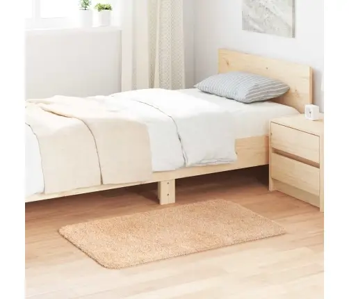 Paklājs, 60X100 Cm, Shaggy, Navarra, Bēšs, Poliesters Vidaxl