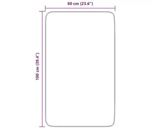 Paklājs, 60X100 Cm, Shaggy, Navarra, Zila, Poliesters Vidaxl