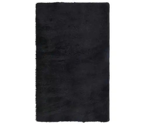 Kõrge Narmaga Shaggy Vaip, Navarra, Must, 80X150 cm Polüester