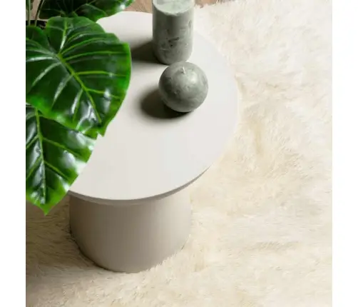 Shaggy Tipo Kilimas, Navarra, 80X150 cm Kreminė, Poliesteris