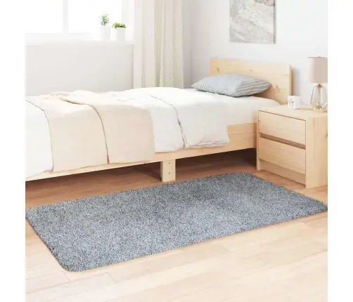 Paklājs, 80X150 Cm, Shaggy, Navarra, Gaiši Pelēka, Poliesters Vidaxl