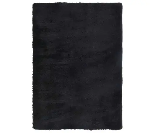 Paklājs, 120X170 Cm, Shaggy, Navarra, Melns, Poliesters Vidaxl