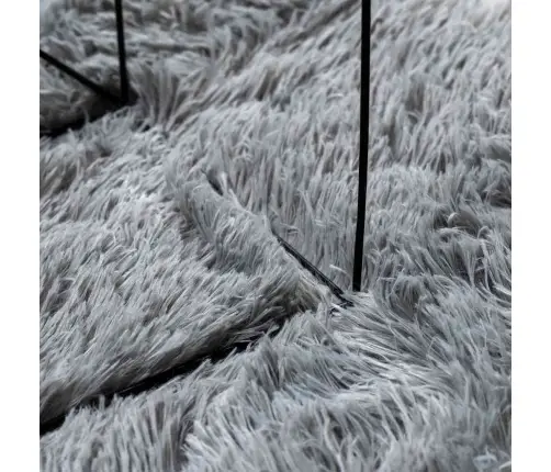 Shaggy Tipo Kilimas, Navarra, 120X170 cm Šviesiai Pilka