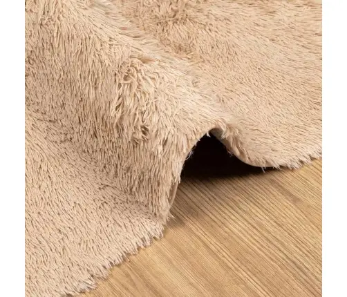 Paklājs, 130X200 Cm, Shaggy, Navarra, Bēša, Poliesters Vidaxl