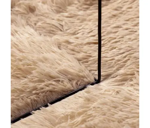 Paklājs, 130X200 Cm, Shaggy, Navarra, Bēša, Poliesters Vidaxl