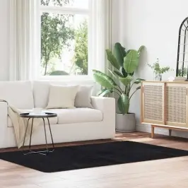 Kõrge Narmaga Shaggy Vaip, Navarra, Must, 130X200 cm Polüester