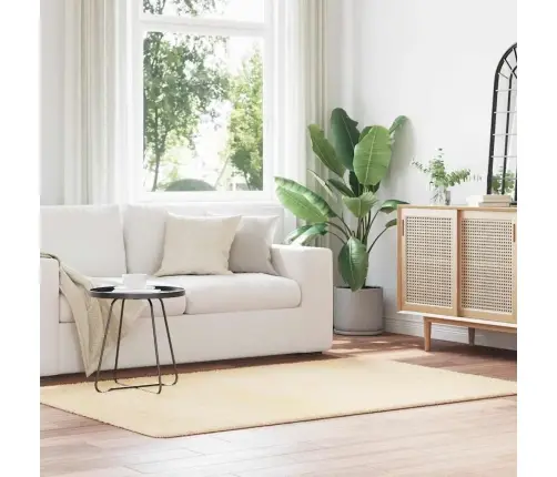 Shaggy Tipo Kilimas, Navarra, 130X200 cm Kreminė, Poliesteris