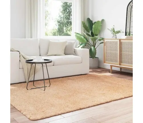 Paklājs, 160X230 Cm, Shaggy, Navarra, Bēša, Poliesters Vidaxl