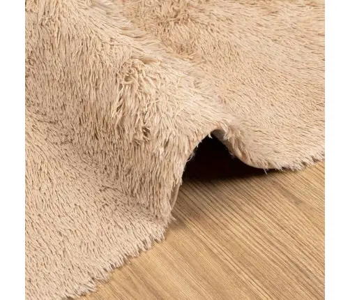 Paklājs, 160X230 Cm, Shaggy, Navarra, Bēša, Poliesters Vidaxl