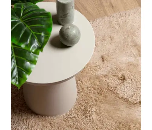 Paklājs, 160X230 Cm, Shaggy, Navarra, Bēša, Poliesters Vidaxl