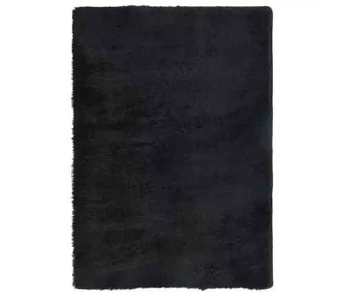 Paklājs, 160X230 Cm, Shaggy, Navarra, Melns, Poliesters Vidaxl