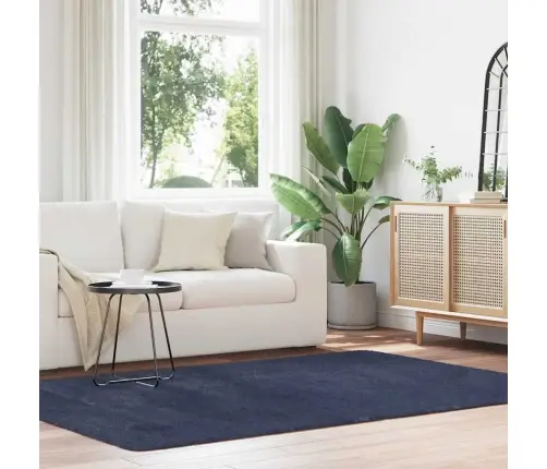 Shaggy Tipo Kilimas, Navarra, 160X230 cm Tamsiai Mėlyna