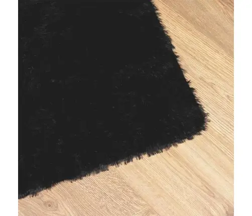 Shaggy Tipo Kilimas, Navarra, 200X290 cm Juodos, Poliesteris
