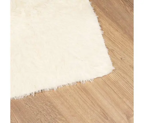 Paklājs, 200X290 Cm, Shaggy, Navarra, Krēmkrāsa, Poliesters Vidaxl