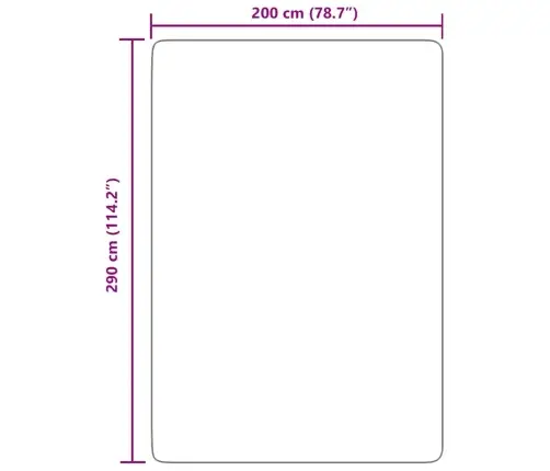 Paklājs, 200X290 Cm, Shaggy, Navarra, Krēmkrāsa, Poliesters Vidaxl