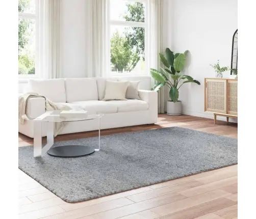 Paklājs, 200X290 Cm, Shaggy, Navarra, Gaiši Pelēka, Poliesters Vidaxl