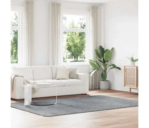 Paklājs, 200X290 Cm, Shaggy, Navarra, Gaiši Pelēka, Poliesters Vidaxl