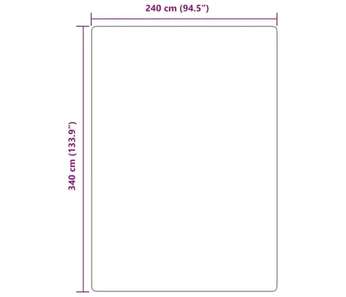 Paklājs, 240X340 Cm, Shaggy, Navarra, Bēšs, Poliesters Vidaxl