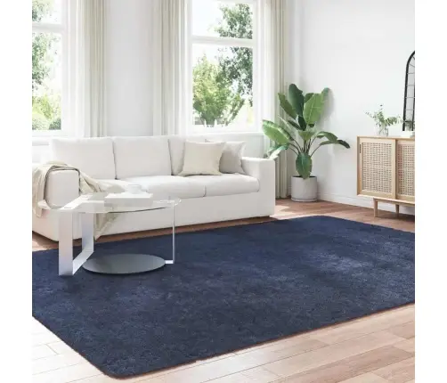 Kõrge Narmaga Shaggy Vaip, Navarra, Tumesinine, 240X340 Cm