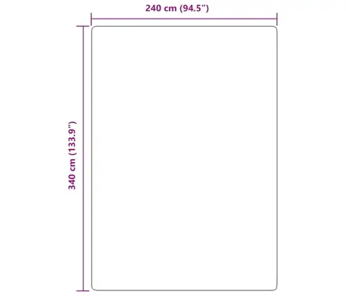 Kõrge Narmaga Shaggy Vaip, Navarra, Tumesinine, 240X340 Cm