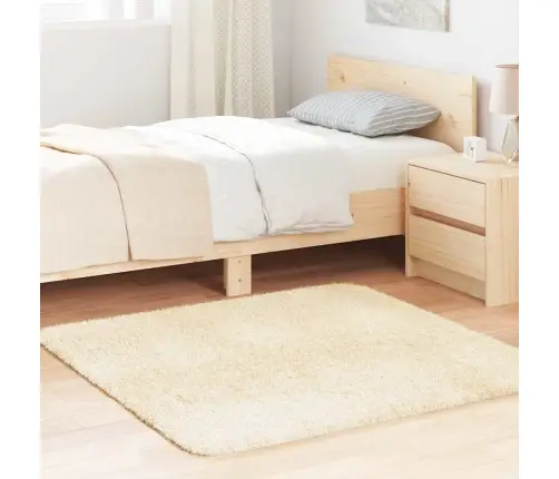Paklājs, 120X120 Cm, Shaggy, Navarra, Krēmkrāsa, Poliesters Vidaxl