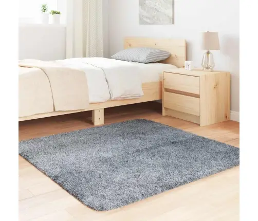 Shaggy Tipo Kilimas, Navarra, 120X120 cm Šviesiai Pilka