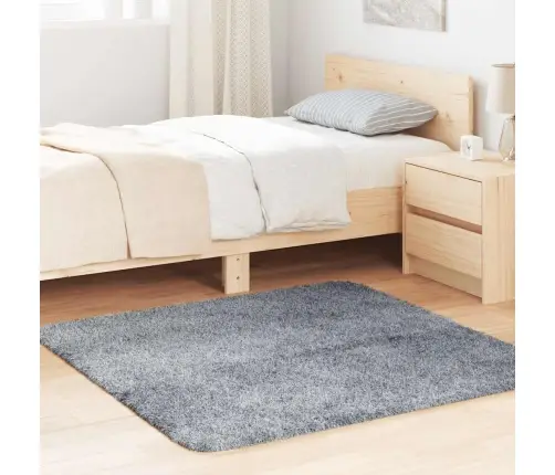 Shaggy Tipo Kilimas, Navarra, 120X120 cm Šviesiai Pilka