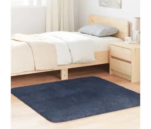 Shaggy Tipo Kilimas, Navarra, 120X120 cm Tamsiai Mėlyna