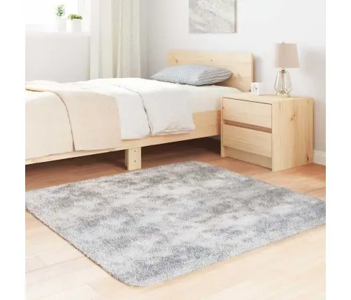 Kõrge Narmaga Shaggy Vaip, Navarra, Hõbehall, 120X120 Cm