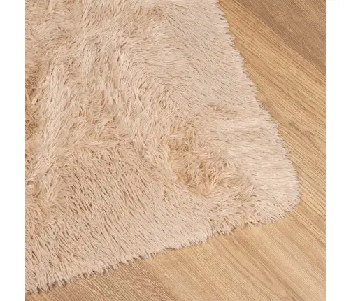 Shaggy Tipo Kilimas, Navarra, 160X160 cm Smėlio, Poliesteris