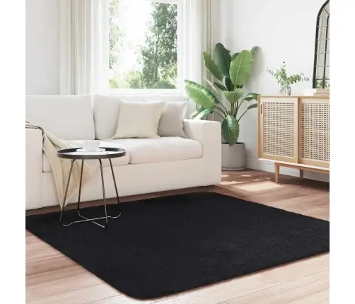 Shaggy Tipo Kilimas, Navarra, 160X160 cm Juodos, Poliesteris