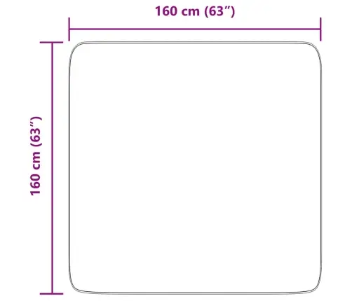 Paklājs, 160X160 Cm, Shaggy, Navarra, Krēmkrāsa, Poliesters Vidaxl