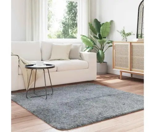 Shaggy Tipo Kilimas, Navarra, 160X160 cm Šviesiai Pilka