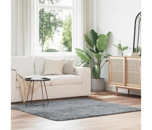 Shaggy Tipo Kilimas, Navarra, 160X160 cm Šviesiai Pilka