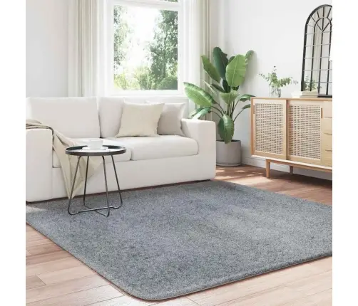 Paklājs, 200X200 Cm, Shaggy, Navarra, Gaiši Pelēka, Poliesters Vidaxl Paklājs, 200X200 Cm, Shaggy, Navarra, Gaiši Pelēka, Poliesters Vidaxl