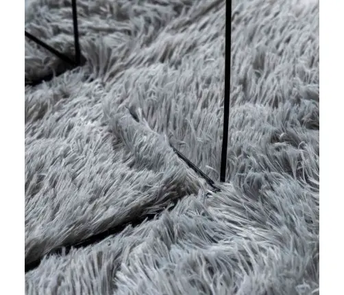 Paklājs, 200X200 Cm, Shaggy, Navarra, Gaiši Pelēka, Poliesters Vidaxl Paklājs, 200X200 Cm, Shaggy, Navarra, Gaiši Pelēka, Poliesters Vidaxl