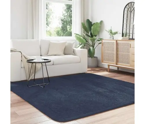 Paklājs, 200X200 Cm, Shaggy, Navarra, Zila, Poliesters Vidaxl