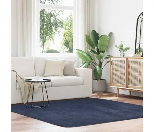 Paklājs, 200X200 Cm, Shaggy, Navarra, Zila, Poliesters Vidaxl