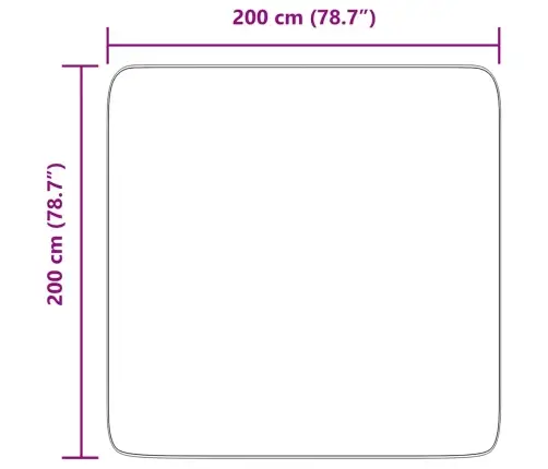 Paklājs, 200X200 Cm, Shaggy, Navarra, Sudrabaini Pelēka Vidaxl